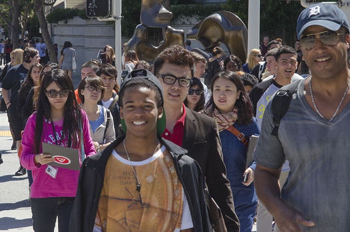 Walking Students Open House